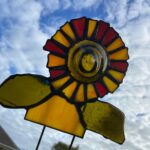 Stained Glass Garden Tag Flower