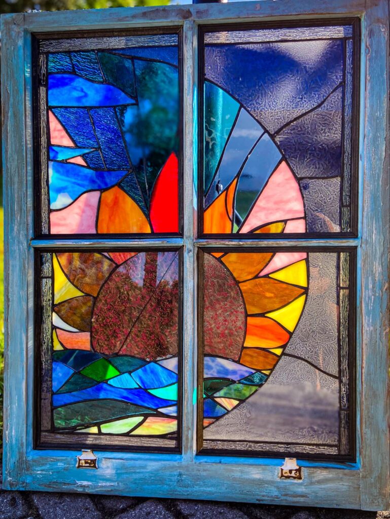 Stained Glass Vintage Window Art