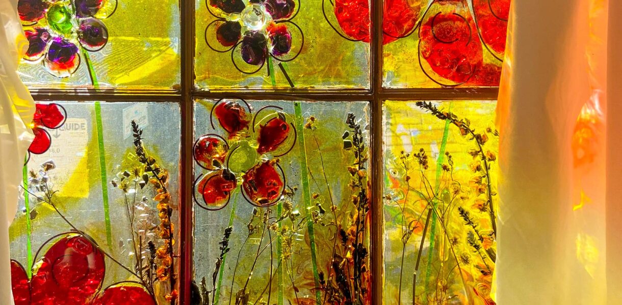 Stained Glass Vintage Window Art